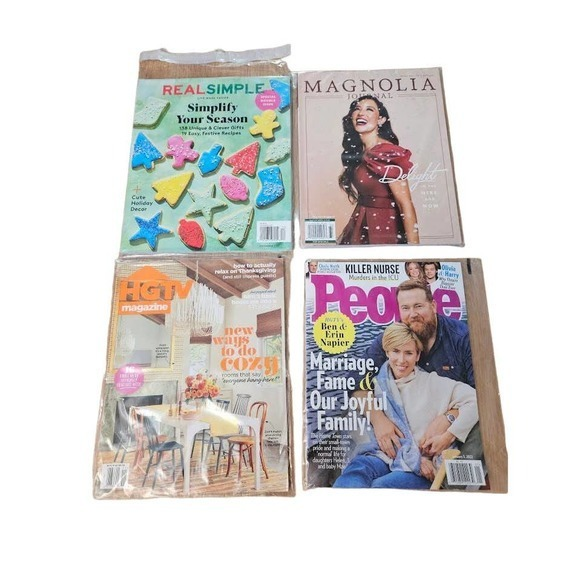 Magazine Variety Lot of 4 New Magazines, Summertime‎ Reading, Home Design People - Picture 1 of 3